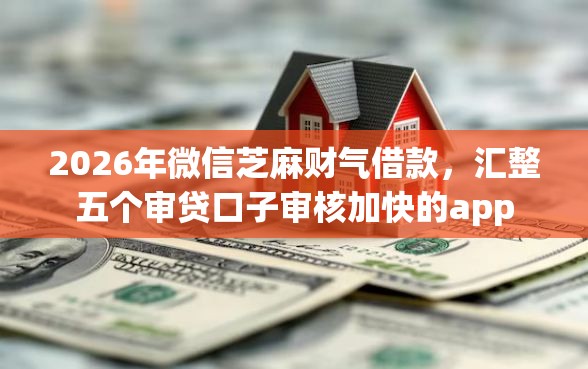 2026年微信芝麻财气借款，汇整五个审贷口子审核加快的app