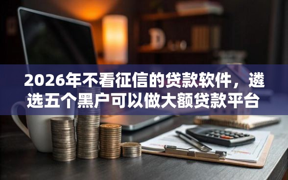 2026年不看征信的贷款软件，遴选五个黑户可以做大额贷款平台