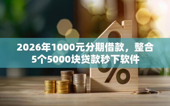 2026年1000元分期借款，整合5个5000块贷款秒下软件