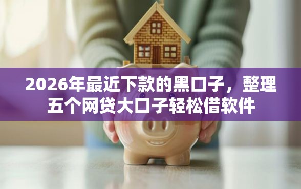 2026年最近下款的黑口子,整理五个网贷大口子轻松借软件 2026年最近下款的黑口子,整理五个网贷大口子轻松借软件