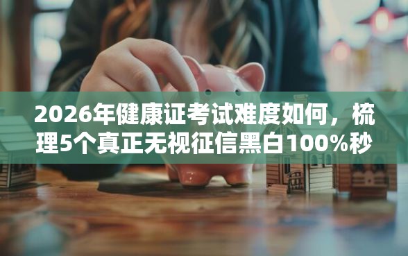 2026年健康证考试难度如何，梳理5个真正无视征信黑白100%秒下网贷