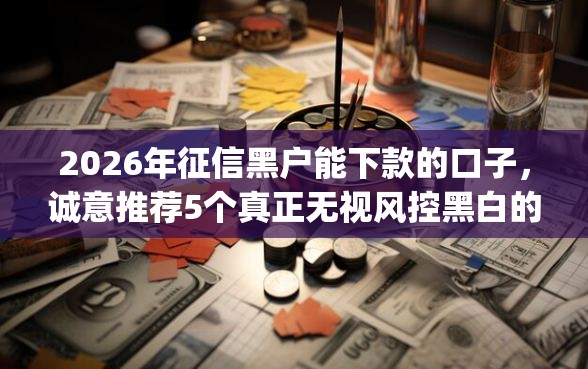 2026年征信黑户能下款的口子，诚意推荐5个真正无视风控黑白的网贷app