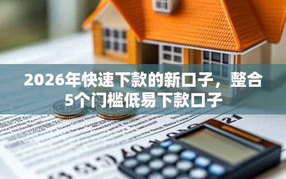 2026年快速下款的新口子，整合5个门槛低易下款口子