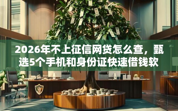 2026年不上征信网贷怎么查，甄选5个手机和身份证快速借钱软件