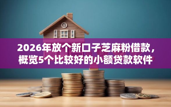 2026年放个新口子芝麻粉借款，概览5个比较好的小额贷款软件