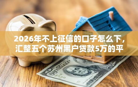 2026年不上征信的口子怎么下，汇整五个苏州黑户贷款5万的平台