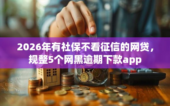2026年有社保不看征信的网贷，规整5个网黑逾期下款app