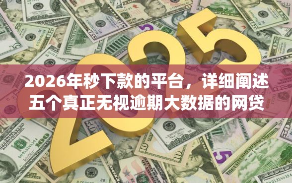 2026年秒下款的平台，详细阐述五个真正无视逾期大数据的网贷app