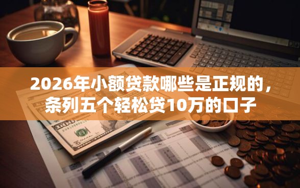 2026年小额贷款哪些是正规的，条列五个轻松贷10万的口子