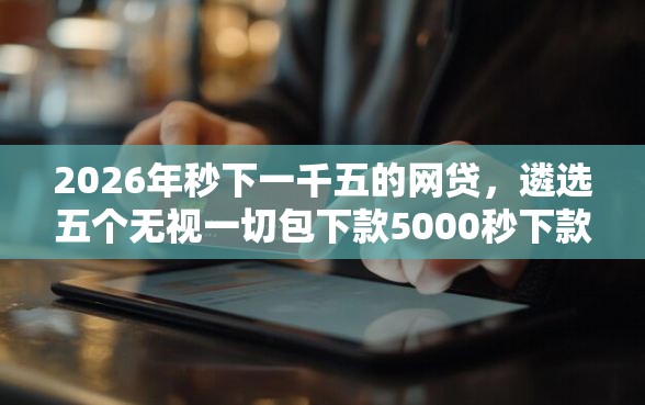 2026年秒下一千五的网贷，遴选五个无视一切包下款5000秒下款的平台