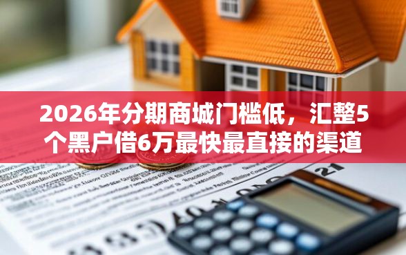 2026年分期商城门槛低，汇整5个黑户借6万最快最直接的渠道