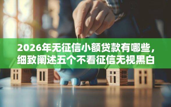 2026年无征信小额贷款有哪些，细致阐述五个不看征信无视黑白百分百下款