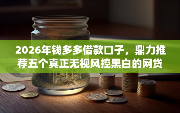 2026年钱多多借款口子，鼎力推荐五个真正无视风控黑白的网贷app