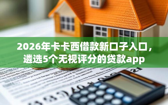 2026年卡卡西借款新口子入口，遴选5个无视评分的贷款app