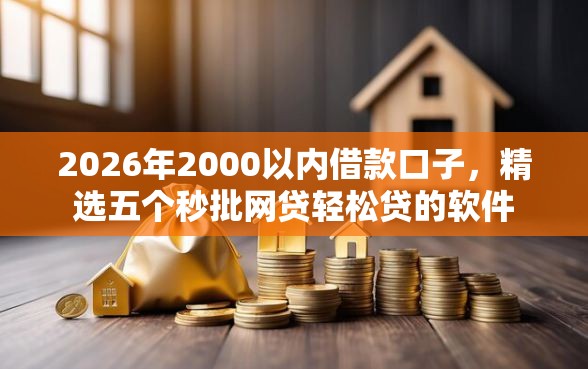 2026年2000以内借款口子，精选五个秒批网贷轻松贷的软件