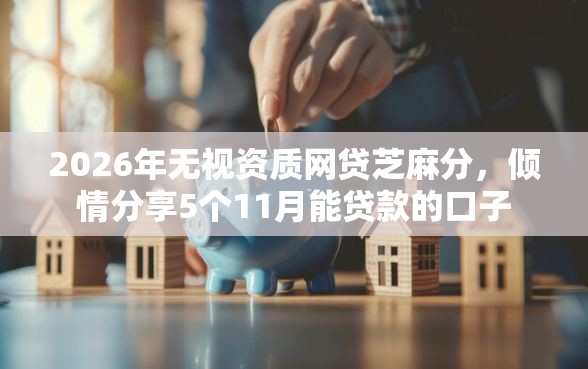 2026年无视资质网贷芝麻分，倾情分享5个11月能贷款的口子