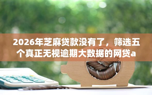2026年芝麻贷款没有了，筛选五个真正无视逾期大数据的网贷app
