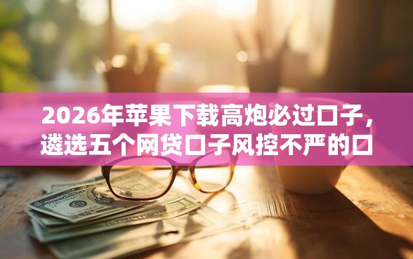 2026年苹果下载高炮必过口子，遴选五个网贷口子风控不严的口子