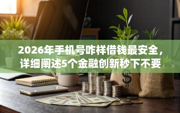 2026年手机号咋样借钱最安全，详细阐述5个金融创新秒下不要芝麻分的app