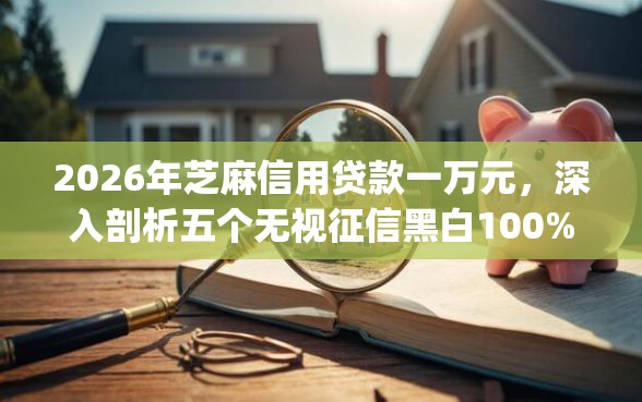 2026年芝麻信用贷款一万元，深入剖析五个无视征信黑白100%秒下app