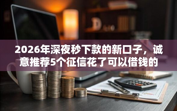 2026年深夜秒下款的新口子，诚意推荐5个征信花了可以借钱的网贷软件