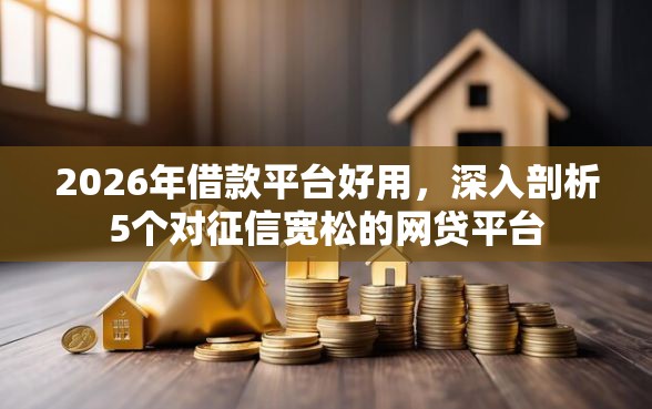 2026年借款平台好用，深入剖析5个对征信宽松的网贷平台