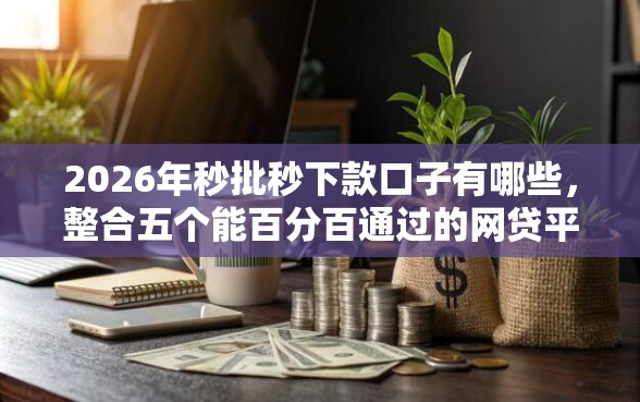 2026年秒批秒下款口子有哪些，整合五个能百分百通过的网贷平台