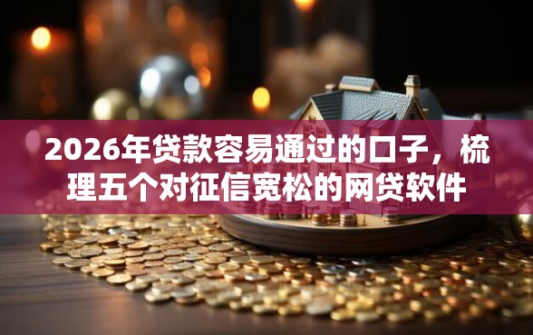 2026年贷款容易通过的口子，梳理五个对征信宽松的网贷软件