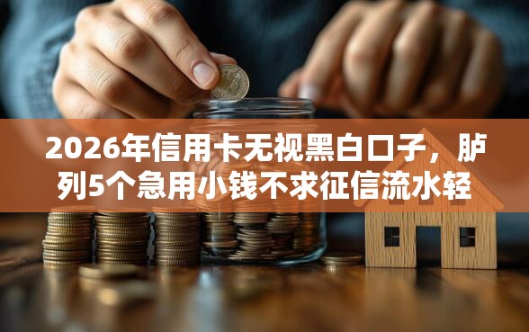 2026年信用卡无视黑白口子，胪列5个急用小钱不求征信流水轻松贷的口子