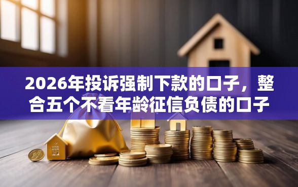 2026年投诉强制下款的口子，整合五个不看年龄征信负债的口子