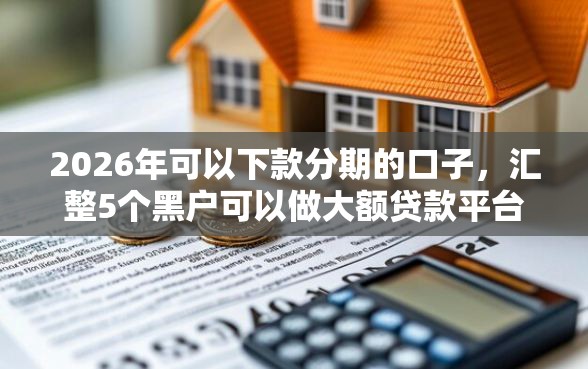 2026年可以下款分期的口子，汇整5个黑户可以做大额贷款平台