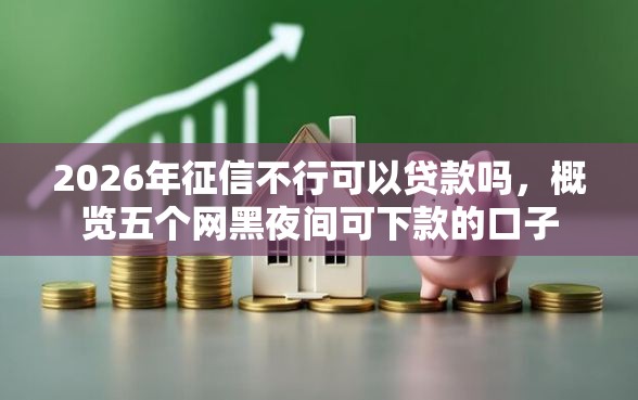 2026年征信不行可以贷款吗，概览五个网黑夜间可下款的口子