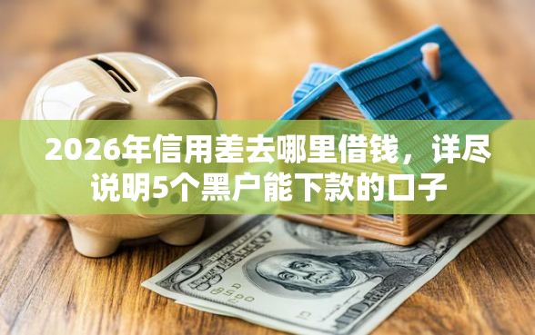 2026年信用差去哪里借钱，详尽说明5个黑户能下款的口子