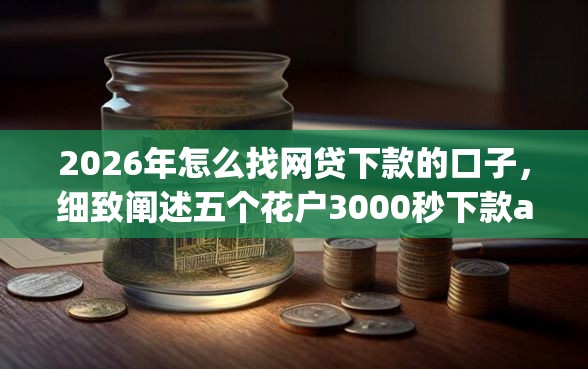 2026年怎么找网贷下款的口子，细致阐述五个花户3000秒下款app