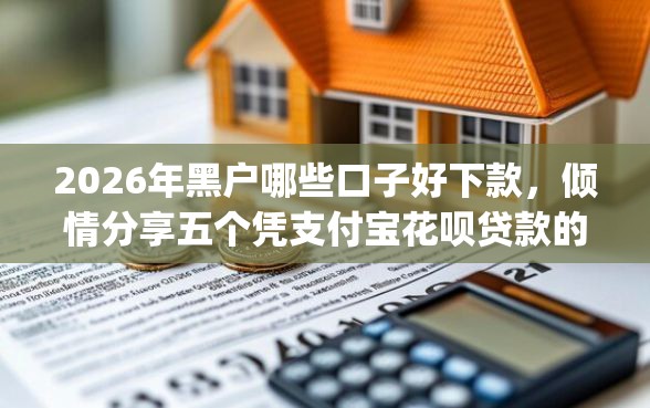 2026年黑户哪些口子好下款，倾情分享五个凭支付宝花呗贷款的app