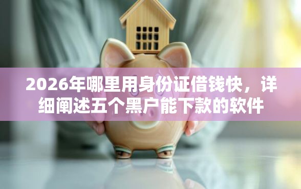 2026年哪里用身份证借钱快，详细阐述五个黑户能下款的软件