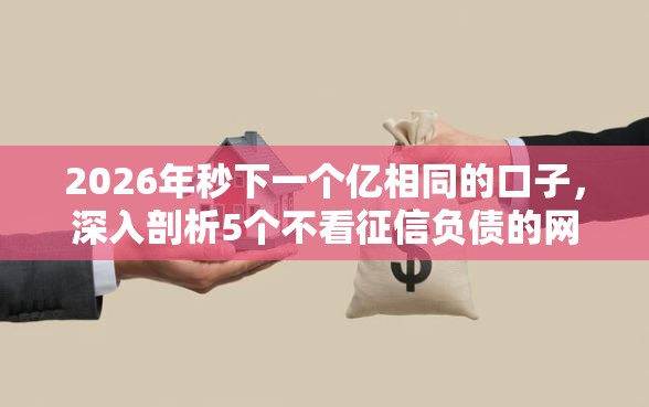 2026年秒下一个亿相同的口子，深入剖析5个不看征信负债的网贷百分百下款软件