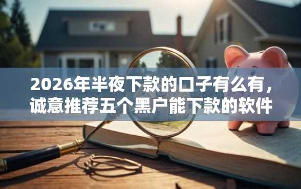 2026年半夜下款的口子有么有，诚意推荐五个黑户能下款的软件