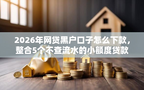 2026年网贷黑户口子怎么下款，整合5个不查流水的小额度贷款平台