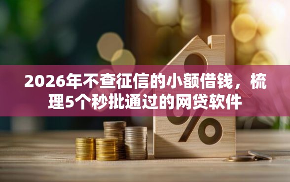 2026年不查征信的小额借钱，梳理5个秒批通过的网贷软件