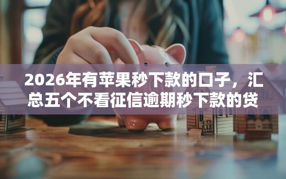 2026年有苹果秒下款的口子，汇总五个不看征信逾期秒下款的贷款
