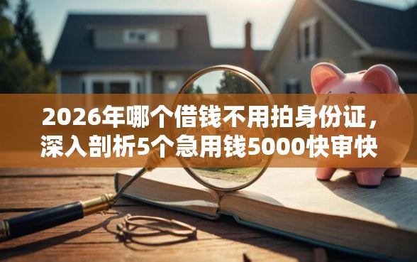 2026年哪个借钱不用拍身份证，深入剖析5个急用钱5000快审快贷无需征信平台
