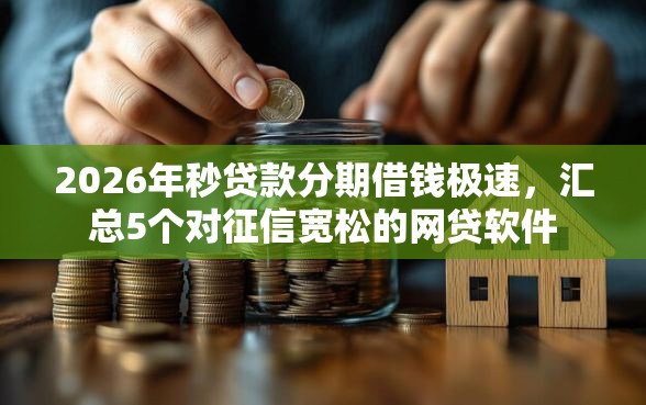 2026年秒贷款分期借钱极速，汇总5个对征信宽松的网贷软件