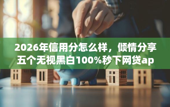 2026年信用分怎么样，倾情分享五个无视黑白100%秒下网贷app