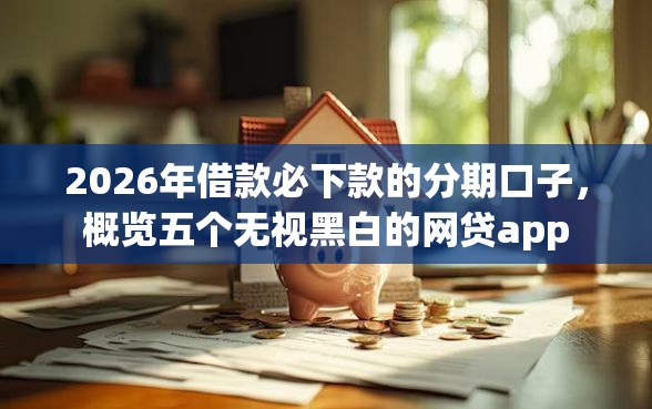 2026年借款必下款的分期口子，概览五个无视黑白的网贷app