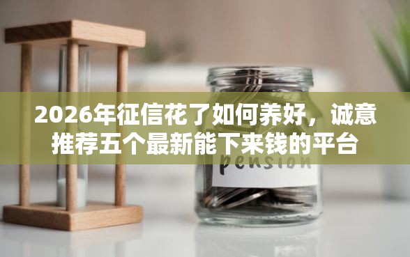 2026年征信花了如何养好，诚意推荐五个最新能下来钱的平台