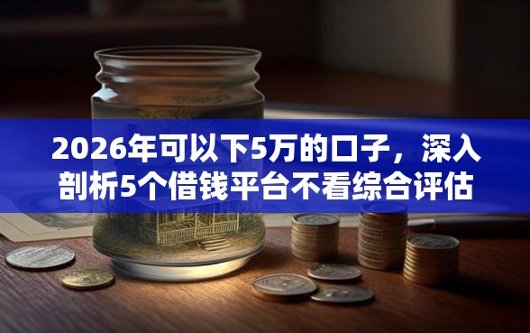 2026年可以下5万的口子，深入剖析5个借钱平台不看综合评估的软件