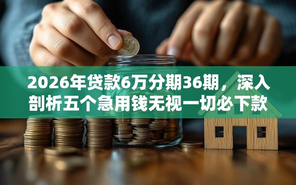 2026年贷款6万分期36期，深入剖析五个急用钱无视一切必下款的口子
