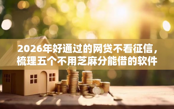 2026年好通过的网贷不看征信，梳理五个不用芝麻分能借的软件