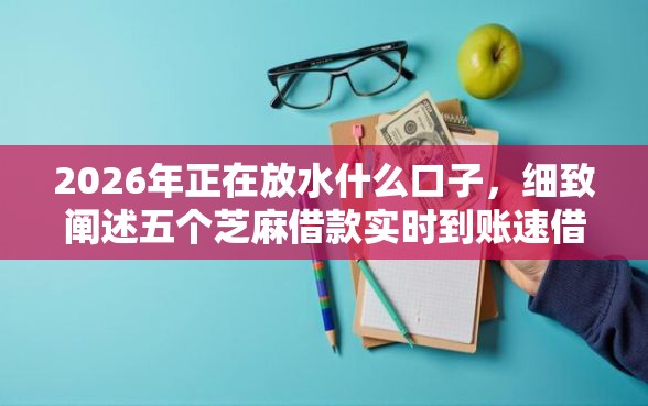 2026年正在放水什么口子，细致阐述五个芝麻借款实时到账速借软件
